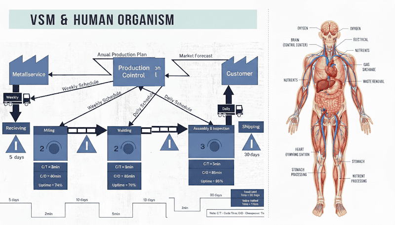 vsm insan - Değer Akışının Anatomisi: Proses, Malzeme ve Bilgi Akışı